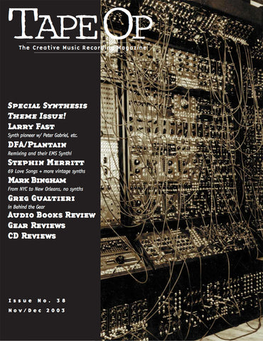Tape Op Magazine - Issue No. 38 (Nov/Dec 2003)