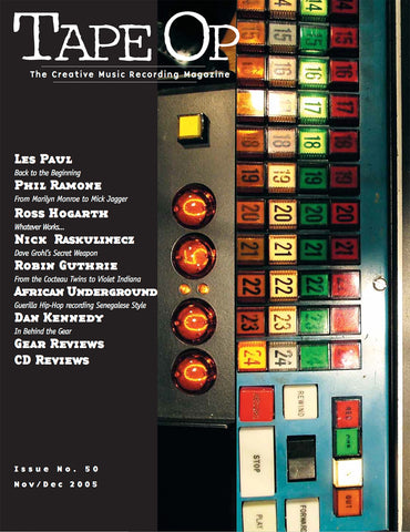 Tape Op Magazine - Issue No. 50 (Nov/Dec 2005)
