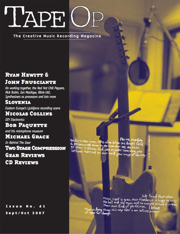 Tape Op Magazine - Issue No. 61 (Sep/Oct 2007)